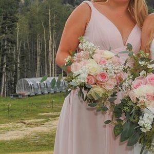 Azazie Dress in Blushing Pink